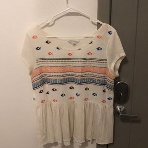 American eagle peplum top